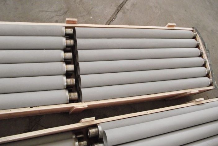 Packaged sintered metal filters